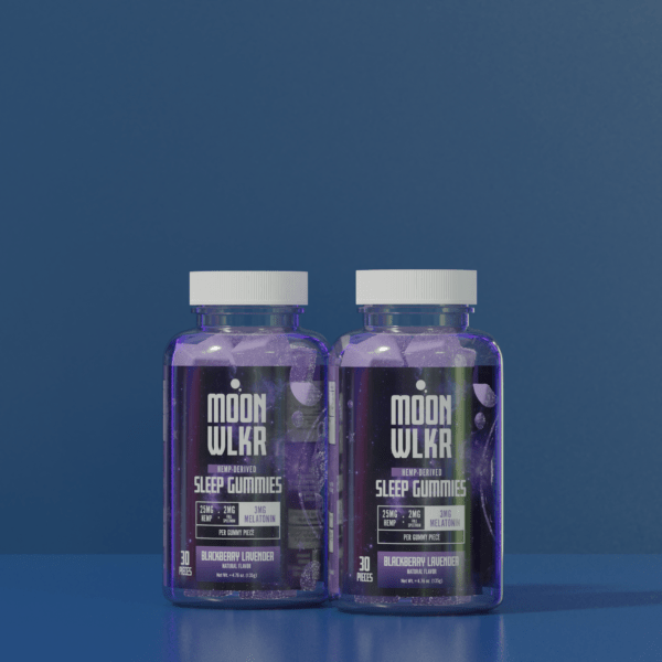 Moonwlkr - CBD : THC : Melatonin Sleep Gummies — Blackberry Lavender - Indakouch