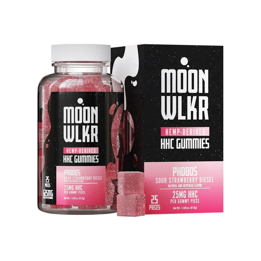 Moonwlkr - HHC Gummies — Sour Strawberry Diesel - Indakouch