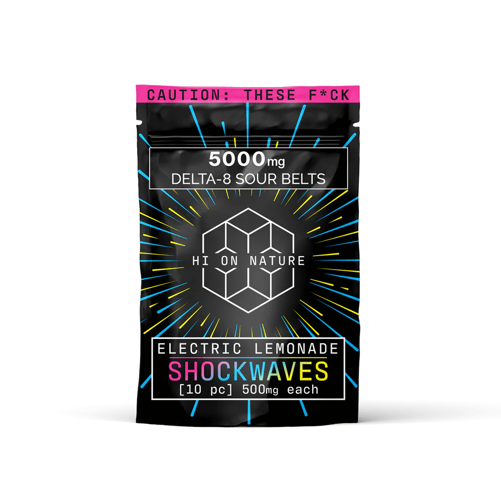 Hi On Nature 5000mg DELTA 8 SHOCKWAVES - ELECTRIC LEMONADE - Indakouch