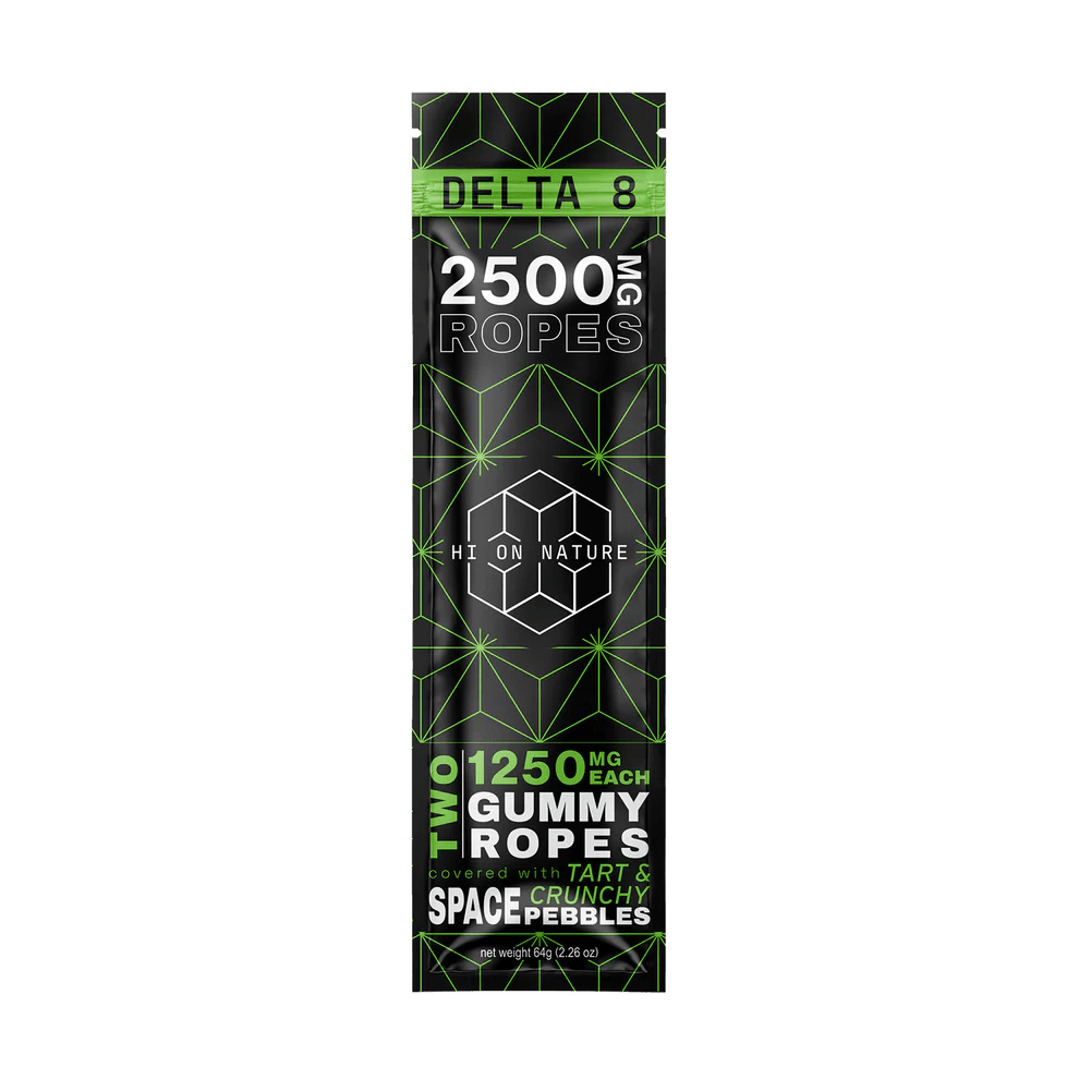 Hi On Nature Delta 8 Gummy Ropes - Space Pebbles 2500mg - Indakouch